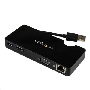 StarTech.com hordozható dokkoló állomás fekete (USB3SMDOCKHV)