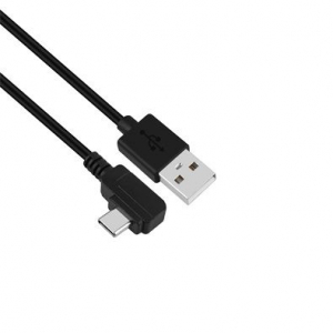 IRIS USB-A - USB Type C (90°-ban hajlított) kábel 1m fekete (CX-135)