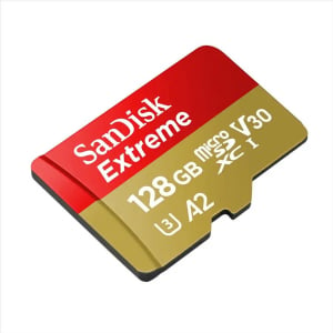 128GB microSDXC Sandisk Extreme CL10 A2 V30 + adapter (SDSQXAA-128G-GN6MA / 121586)