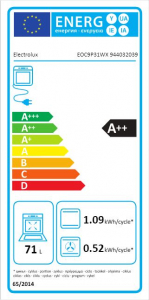 Electrolux EOC9P31WX beépíthető sütő