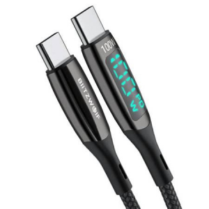 BlitzWolf  BW-TC23 USB-C - USB-C kábel 100W 90cm fekete