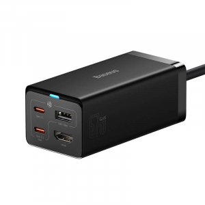 Baseus GaN5 Pro töltő 2xUSB-C + USB + HDMI 67W fekete (CCGP110201)