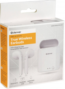 Denver TWE-46 In Ear Bluetooth® fejhallgató fehér (111191120270)