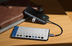 Baseus AcmeJoy 5 az 1-ben Hub USB-C - 2xUSB 3.0 USB 2.0 USB-C PD HDMI sötétszürke (WKJZ010213)