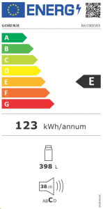 Gorenje R619EEW5 fagyasztó néklüli hűtőszekrény fehér