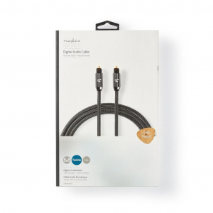 Nedis TosLink optikai audi&oacute; k&aacute;bel 1m sz&uuml;rke (CATB25000GY10)