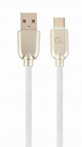 Gembird USB Type-C - USB-A adat- és töltőkábel 1m fehér (CC-USB2R-AMCM-1M-W)
