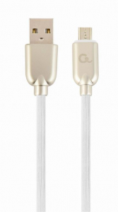 Gembird Micro-USB - USB-A adat- és töltőkábel 2m fehér (CC-USB2R-AMmBM-2M-W)