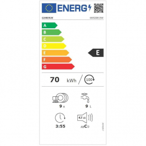 Gorenje GS520E15W szabadonálló mosogatógép fehér