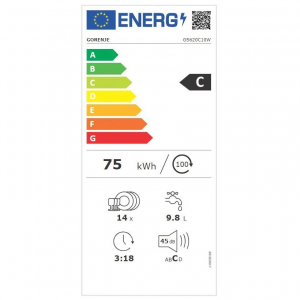 Gorenje GS620C10W szabadonálló mosogatógép fehér