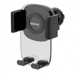 Dudao F8Max szellőzőrácsra szerelhető autós telefontartó átlátszó-fekete