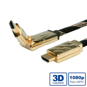 Roline HDMI Ethernet v1.4 360&deg; k&aacute;bel  2.0 m (11.04.5507-10)