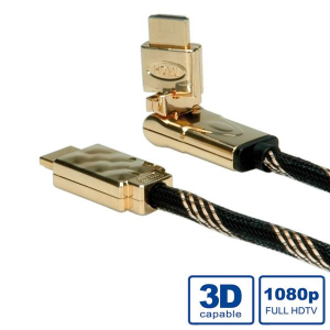 Roline HDMI Ethernet v1.4 360&deg; k&aacute;bel  2.0 m (11.04.5507-10)