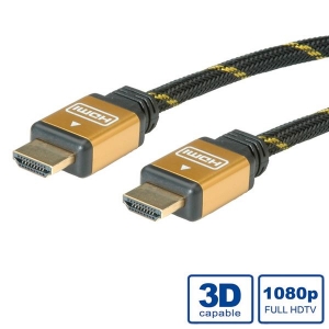 Roline HDMI Gold High Speed kábel 1.0 m (11.04.5561-20)