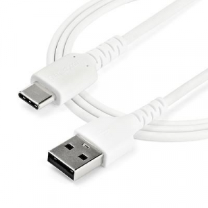 Startech.com USB-A - USB Type-C adat- és töltőkábel 1m fehér (RUSB2AC1MW)
