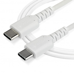 Startech.com USB Type-C - USB Type-C adat- és töltőkábel 1m fehér (RUSB2CC1MW)