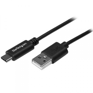 Startech.com USB-A - USB Type-C adat- &eacute;s t&ouml;ltők&aacute;bel 0.5m fekete (USB2AC50CM)