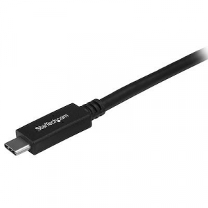 Startech.com USB Type-C - USB Type-C adat- és töltőkábel 0.5m fekete (USB31CC50CM)