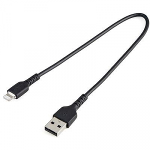 Startech.com USB-A - Lightning adat- és töltőkábel 30cm fekete (RUSBLTMM30CMB)