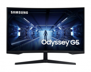 32" Samsung Odyssey G5 ívelt LCD monitor fekete (LC32G55TQBUXEN)
