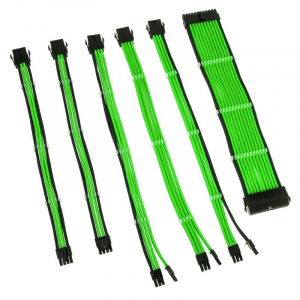 Kolink Core Adept Braided kábel hosszabbító szett zöld (5999094004832)