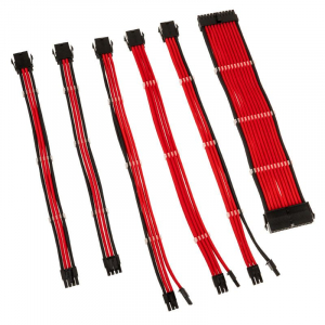 Kolink Core Adept Braided kábel hosszabbító szett piros (5999094004818)