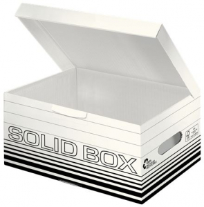 Leitz SOLID nagy teherbírású fedeles tároló és költöző doboz S méret fehér(61170001)