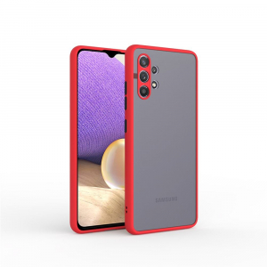 Cellect Samsung A14 5G műanyag tok piros fekete (CEL-MATT-A14-5GRBK)