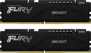 16GB 5200MHz DDR5 RAM Kingston Fury Beast Black CL36 (2x8GB) (KF552C36BBEK2-16)