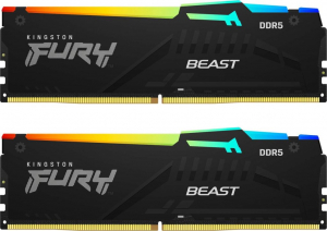 16GB 6000MHz DDR5 RAM Kingston Fury Beast RGB CL36 (2x8GB) (KF560C36BBEAK2-16)