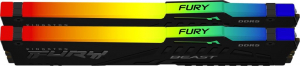 16GB 6000MHz DDR5 RAM Kingston Fury Beast RGB CL36 (2x8GB) (KF560C36BBEAK2-16)