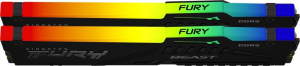64GB 6000MHz DDR5 RAM Kingston Fury Beast RGB CL36 (2x32GB) (KF560C36BBEAK2-64)
