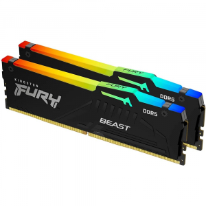 64GB 6000MHz DDR5 RAM Kingston Fury Beast RGB CL40 (2x32GB) (KF560C40BBAK2-64)