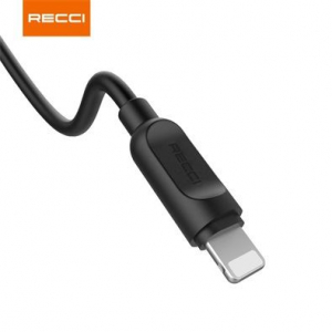 Recci RCL-P100B Lightning - USB-A adat- és töltőkábel 1m fekete