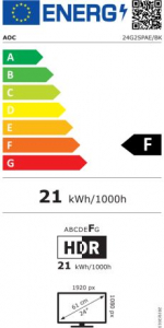 24" AOC 24G2SPAE/BK LCD monitor