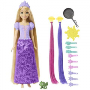 Mattel Disney Hercegnők: Aranyhaj hajvarázs hercegnő baba kiegészítőkkel (HLW18)