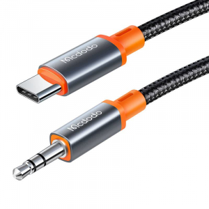 Mcdodo USB-C - Aux mini jack kábel 3.5mm 1.2m fekete (CA-0820)