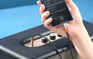 Mcdodo USB-C - Aux mini jack kábel 3.5mm 1.2m fekete (CA-0820)