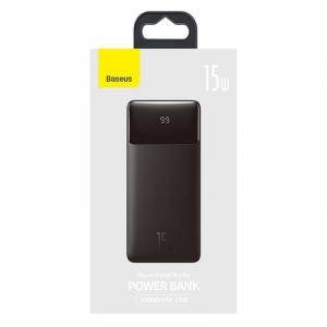 Baseus Bipow Powerbank 20000mAh 2xUSB-A + USB-C 15W fekete (PPBD050101)
