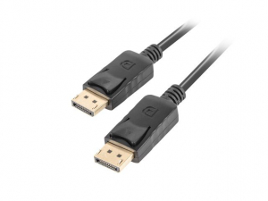 Lanberg DisplayPort k&aacute;bel 0.5m fekete (CA-DPDP-10CC-0005-BK)