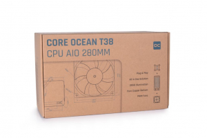 Alphacool Core Ocean T38 AIO 280mm ARGB univerzális CPU vízhűtés (13053 / 4250197130530)