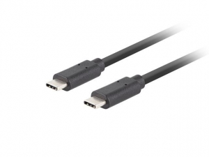 Lanberg USB-C - USB-C adat- &eacute;s t&ouml;ltők&aacute;bel 1.8m fekete (CA-CMCM-32CU-0018-BK)