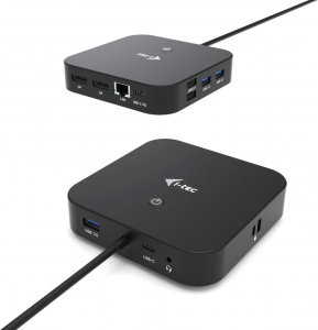 i-tec USB-C notebook dokkoló fekete (C31DUALDPDOCKPD100W)