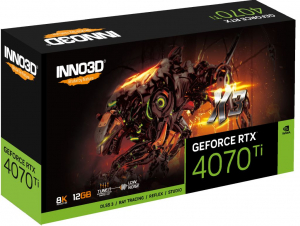Inno3D GeForce RTX 4070 Ti 12GB X3 videokártya (N407T3-126X-186148N) DLSS 3 