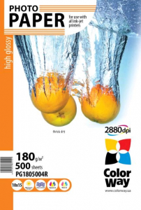 ColorWay CW-PG1805004R High Glossy fot&oacute;pap&iacute;r 10x15cm/500db f&eacute;nyes
