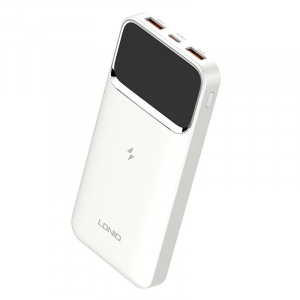 Ldnio PQ11 Powerbank 10000mAh vezeték nélküli töltés 22.5W fehér (PQ11)