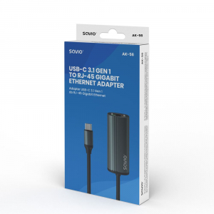 Savio AK-56 USB-C 3.1 Ethernet adapter