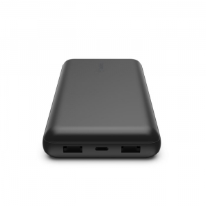 Belkin BoostCharge Power Bank 20000mAh fekete, USB-A - USB-C kábellel (BPB012btBK)
