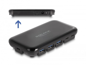 DeLock USB 3.2 Gen 2 4x Type-A + 3x Type-C Hub (64209)