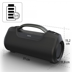 Hama Sound Barrel Bluetooth hangszóró fekete (188217)